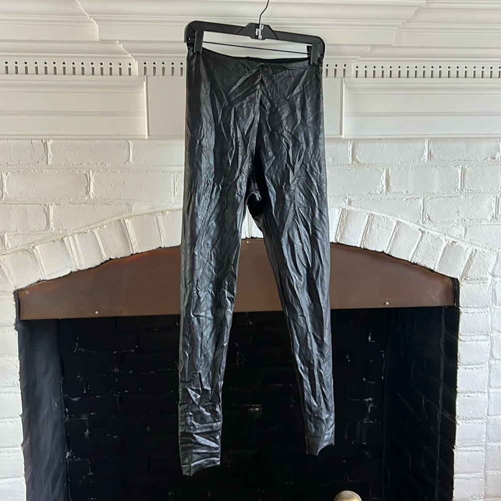 Spanx faux leather commando leggings